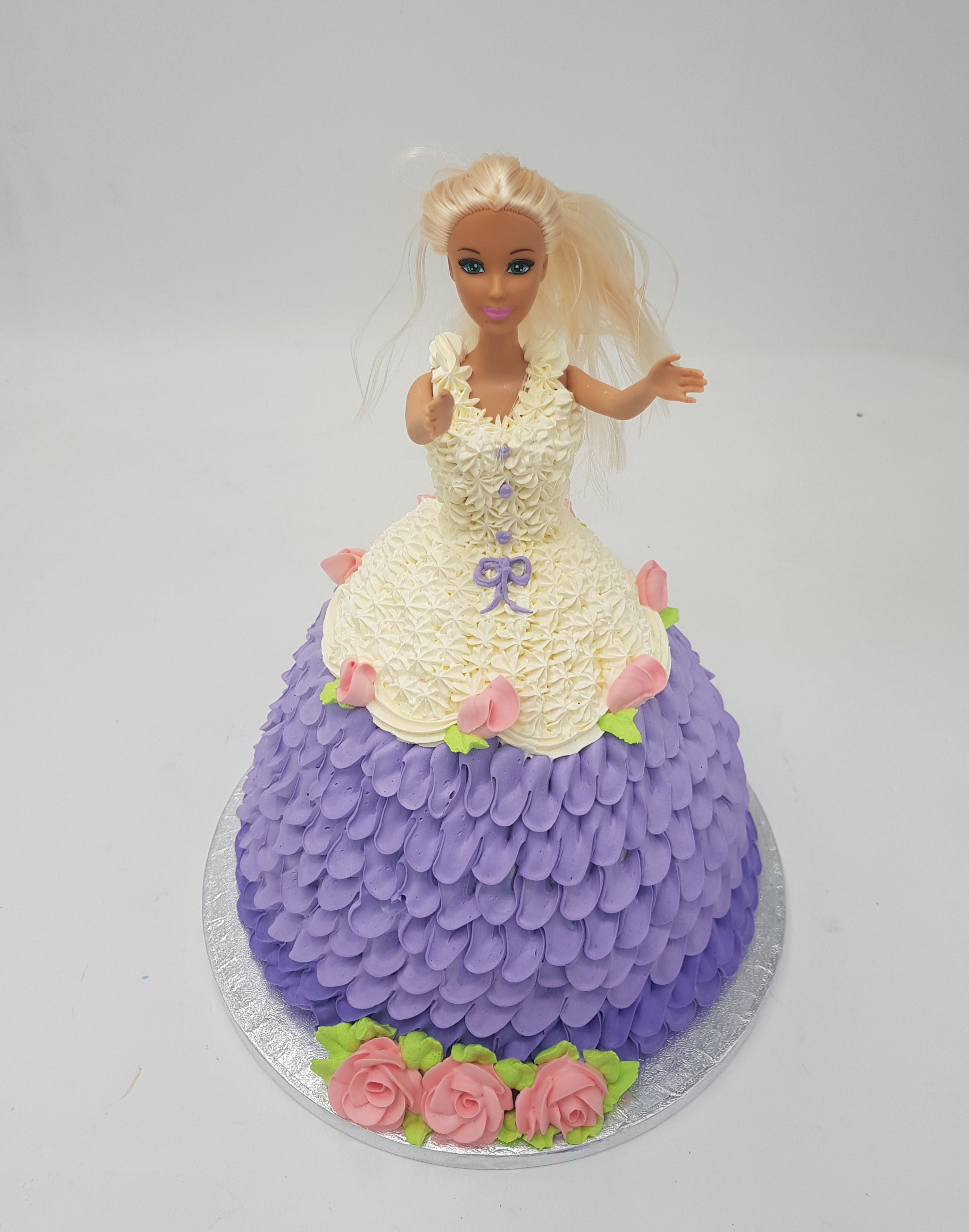 Doll Cake In Purple - CakeCentral.com