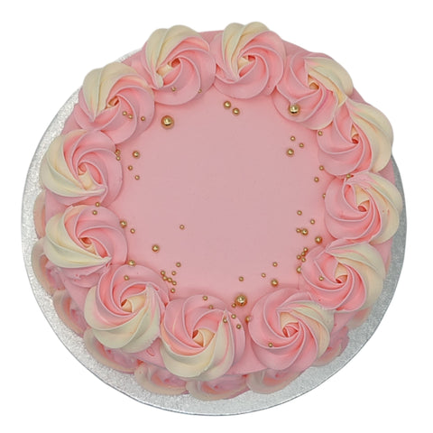 Pink Rosset Cake