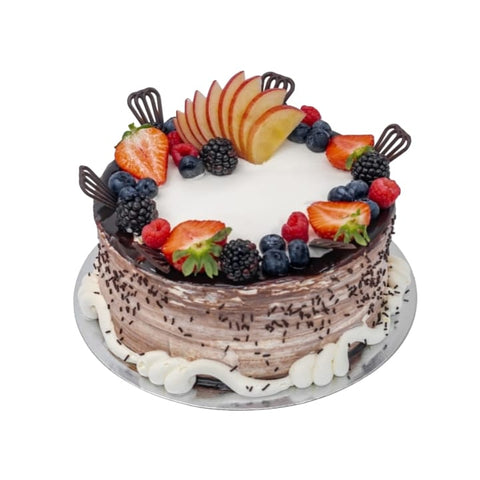 Fruit and Chocolate Elegance Cake