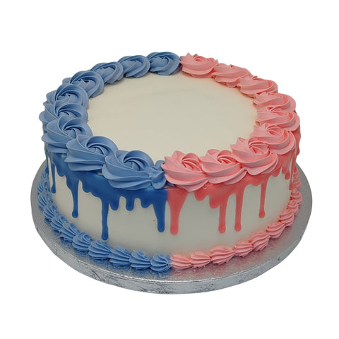 Blue or Pink Baby Shower Cake