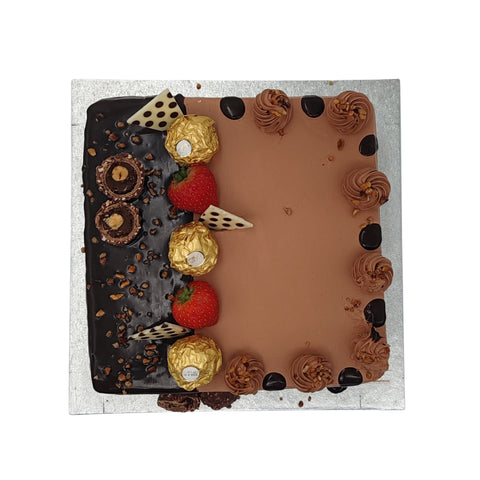 Ferrero Rocher Square Cake