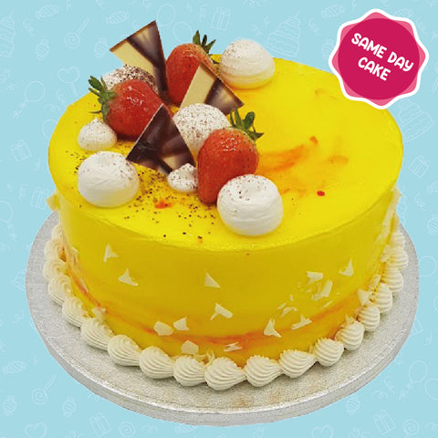 Exotic Fresh Cream Mango Cake for same day pickup in Croydon