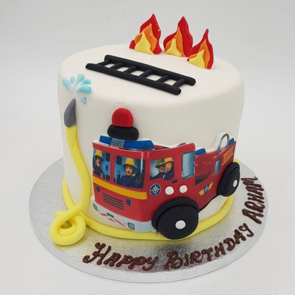 Order Fireman Sam Fire Engine Birthday Cake | Fire Engine Birthday Cake ...