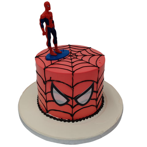 Spiderman single tier cake