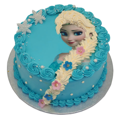 Snow Queen's Elsa Frozen Celebration Cake