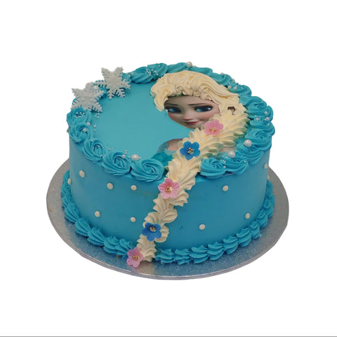 Snow Queen's Elsa Frozen Celebration Cake