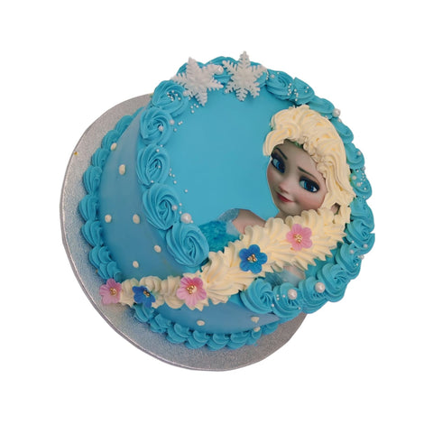 Snow Queen's Elsa Frozen Celebration Cake