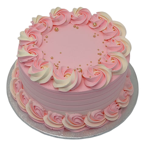 Pink Rosset Cake Delivery in London