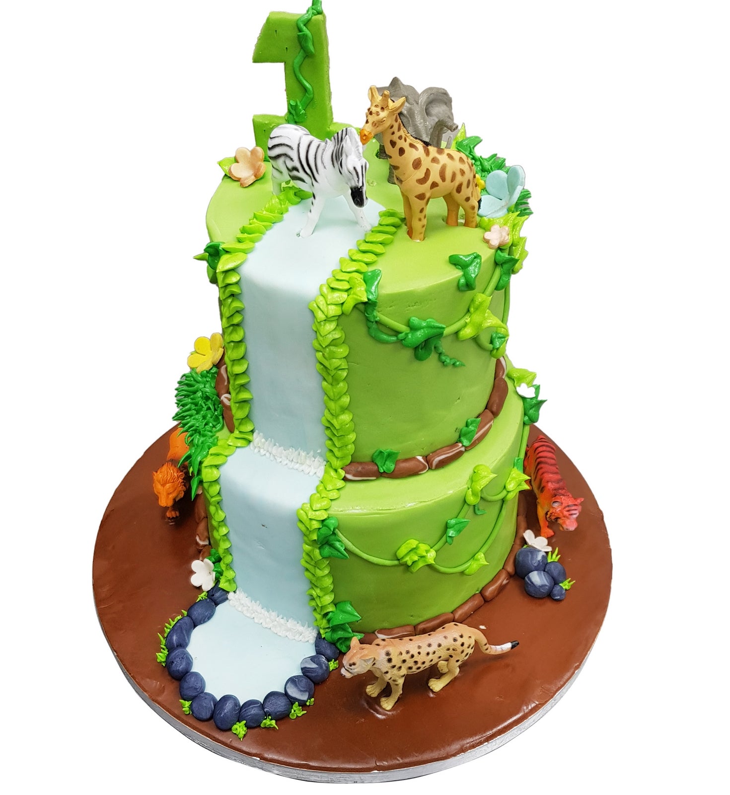 Kids Favourite Jungle Theme Designer Cake - Avon Bakers