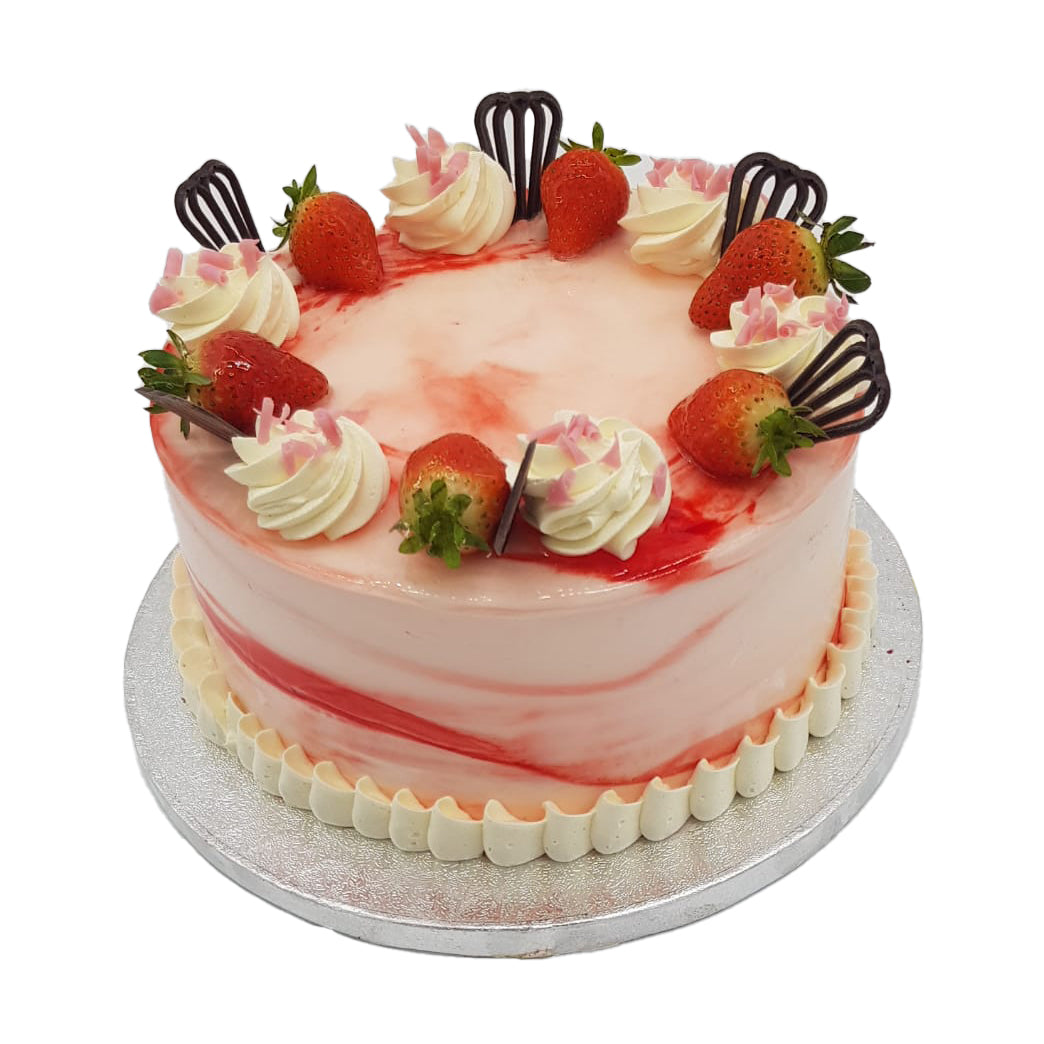 Fraisier” Strawberry Cake – 10 inches | 7Marvels Cakes & Macarons