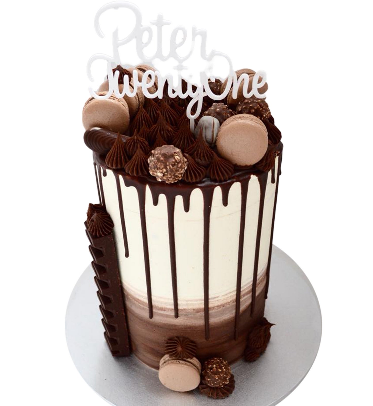 Birthday Cupcake Tower personally design for a birthday cake